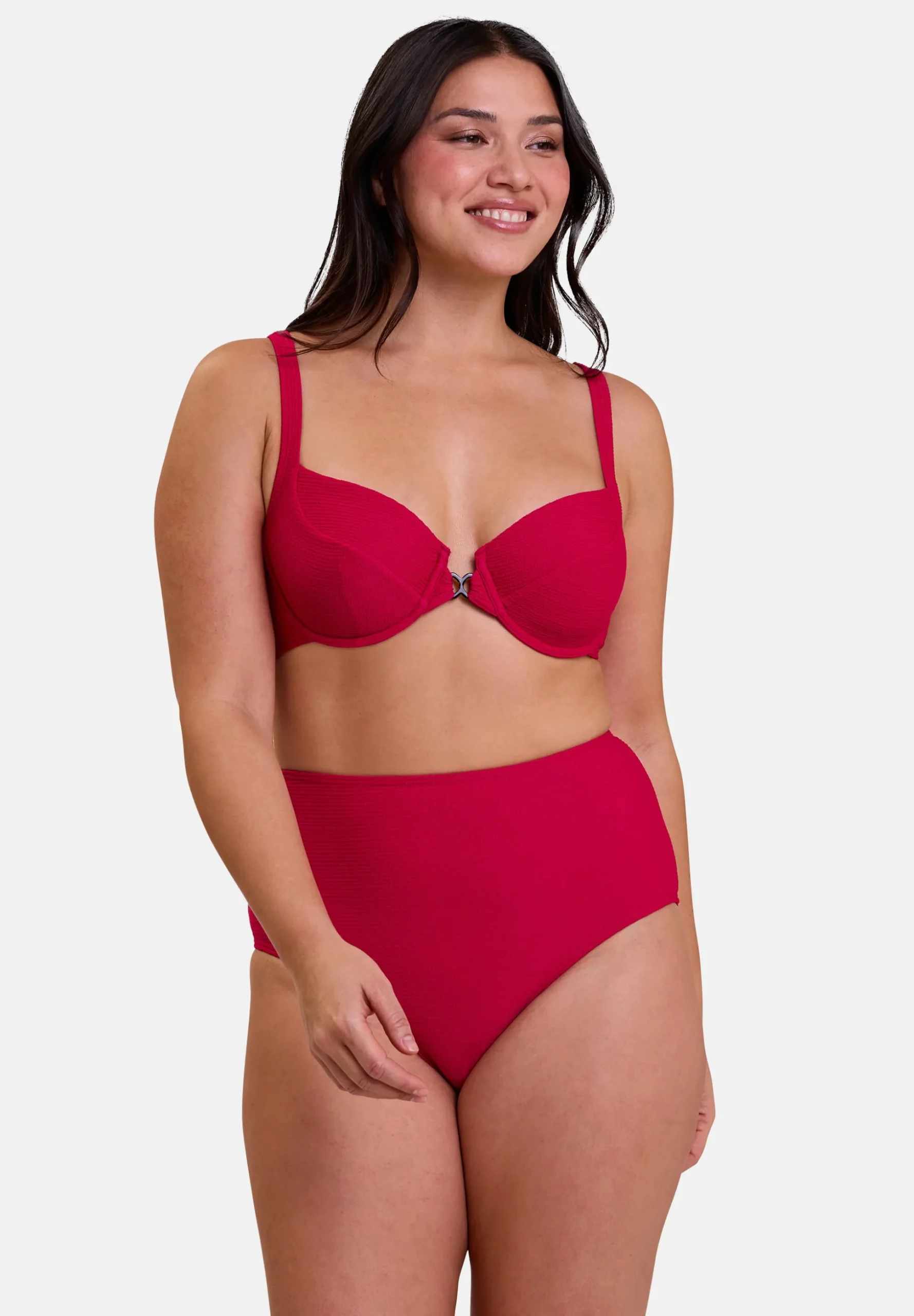 High waisted bikini medium Briefs Glamorous Textured