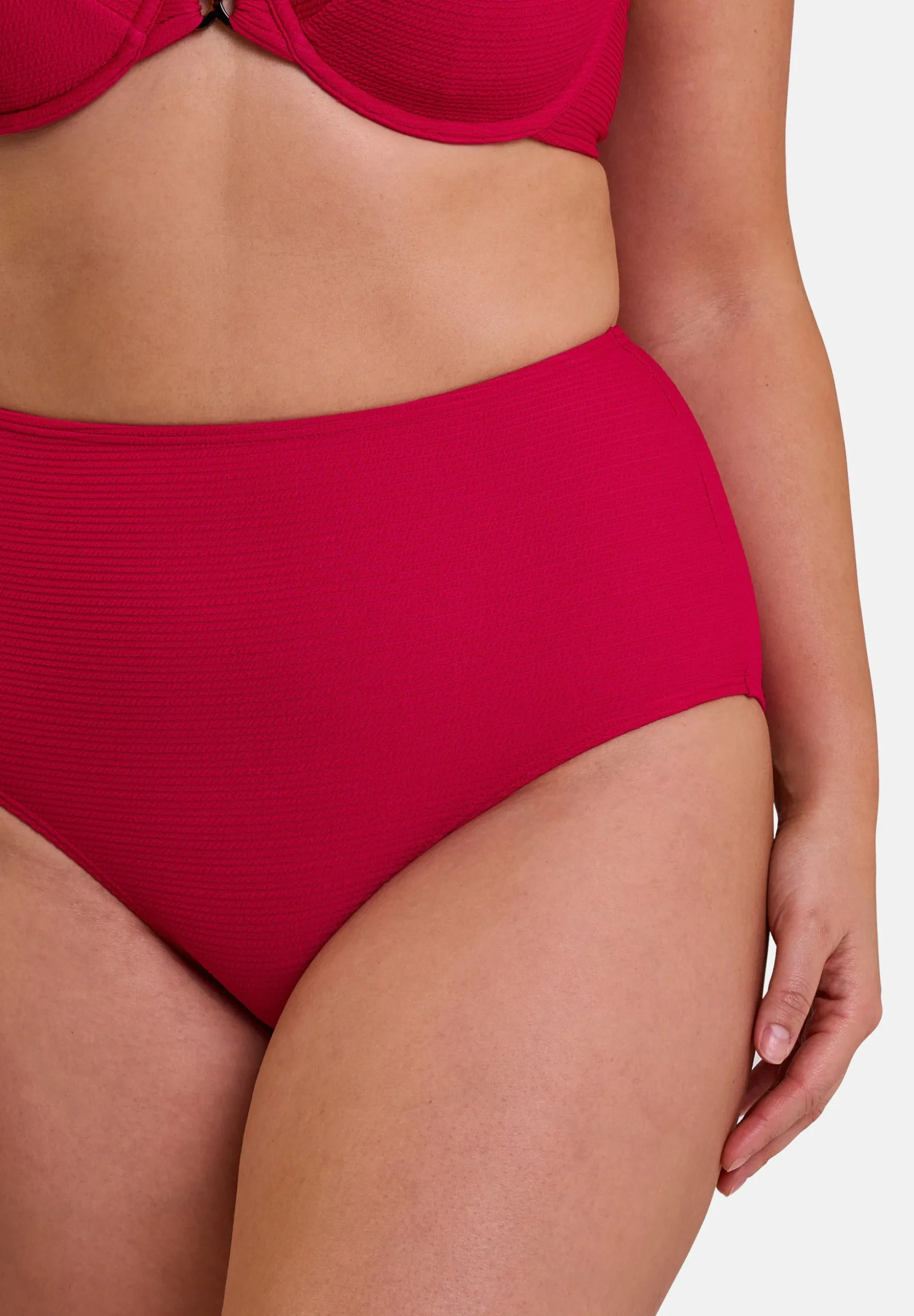 High waisted bikini medium Briefs Glamorous Textured