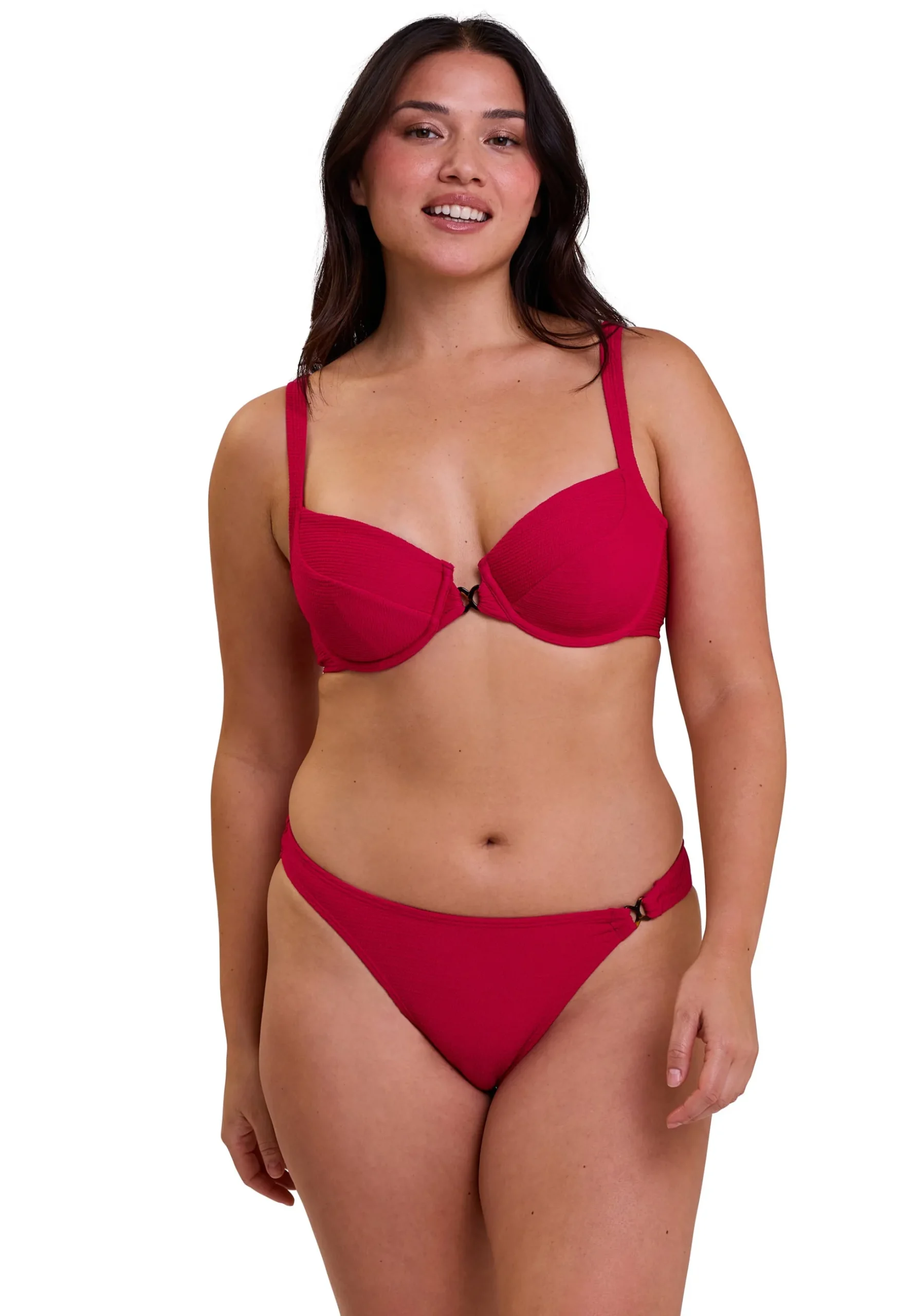 High-cut bikini Briefs Glamorous Textured
