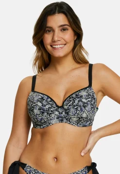 Lightly lined underwired bikini top At the world's end