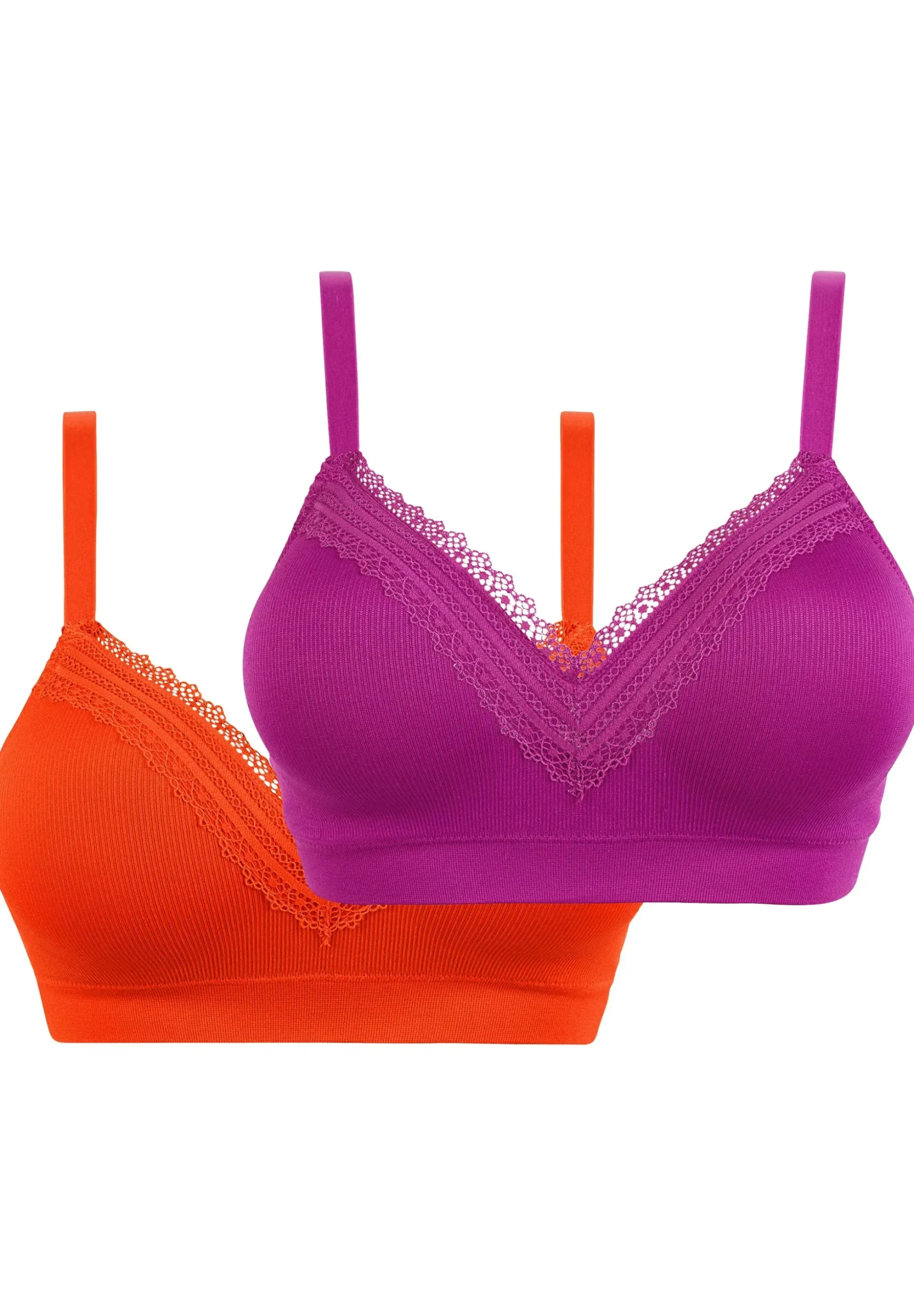 Pack of 2 wireless bralettes Agathe