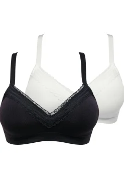 Pack of 2 wireless bralettes Agathe