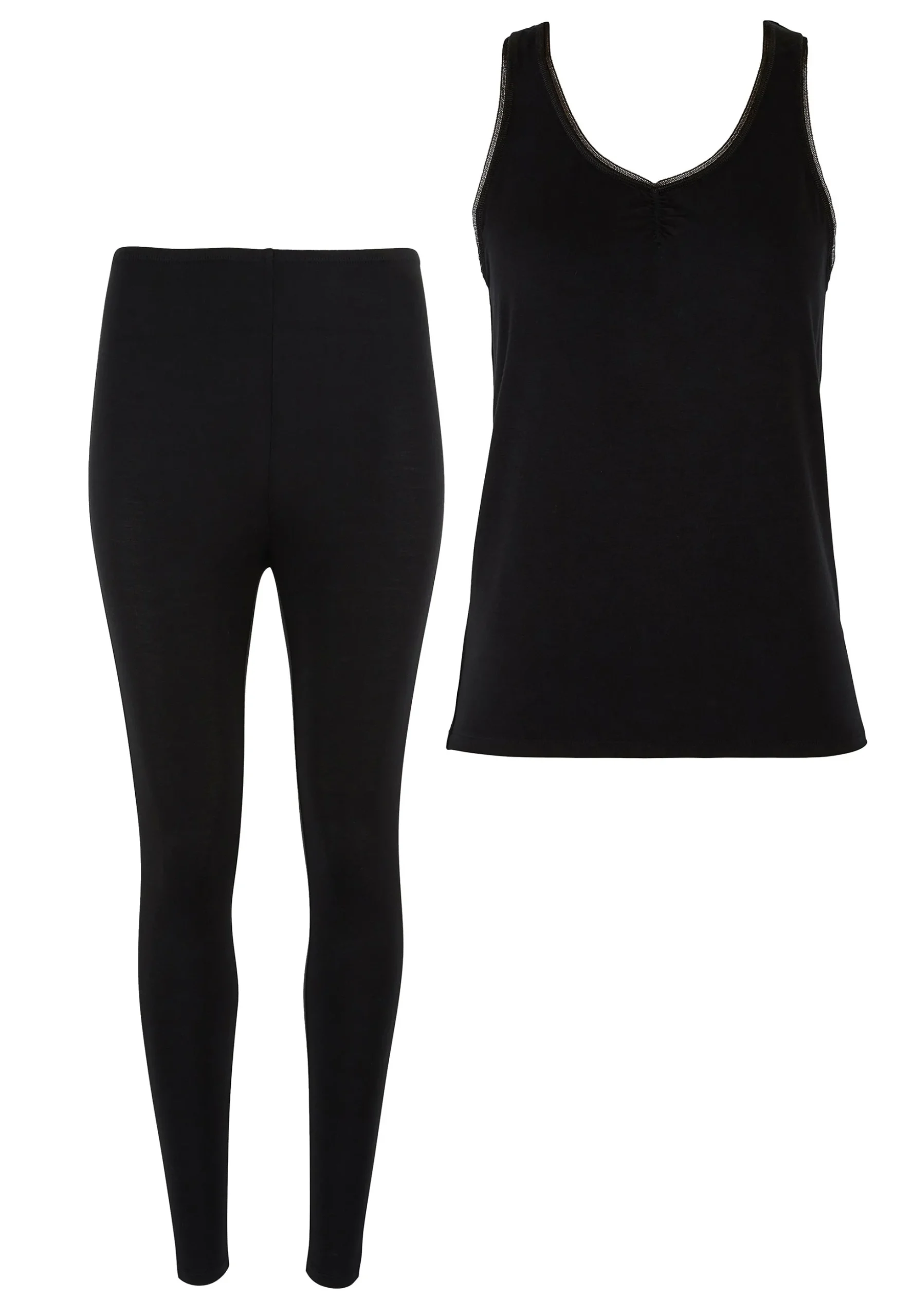 Set of thermal tank top and leggings Chill Black Chill