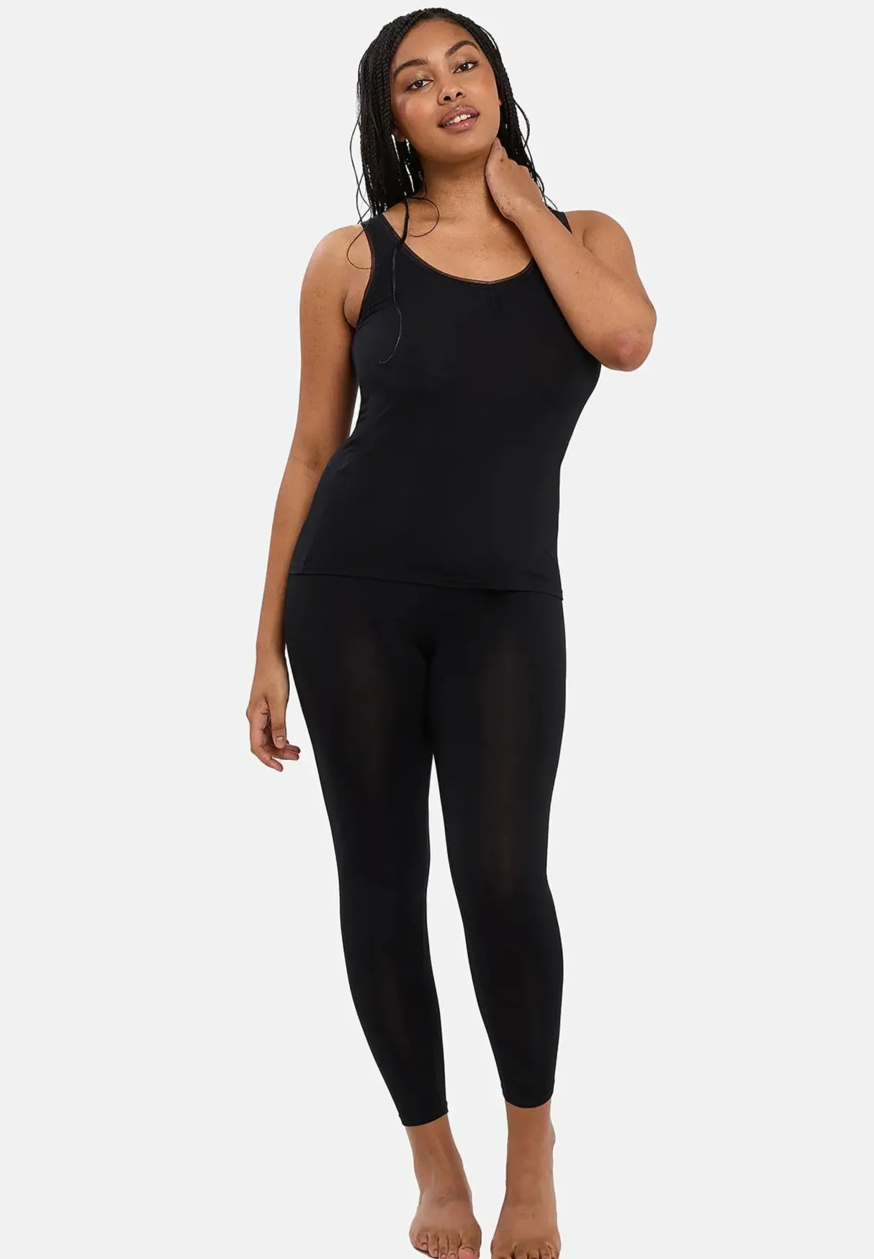 Set of thermal tank top and leggings Chill Black Chill