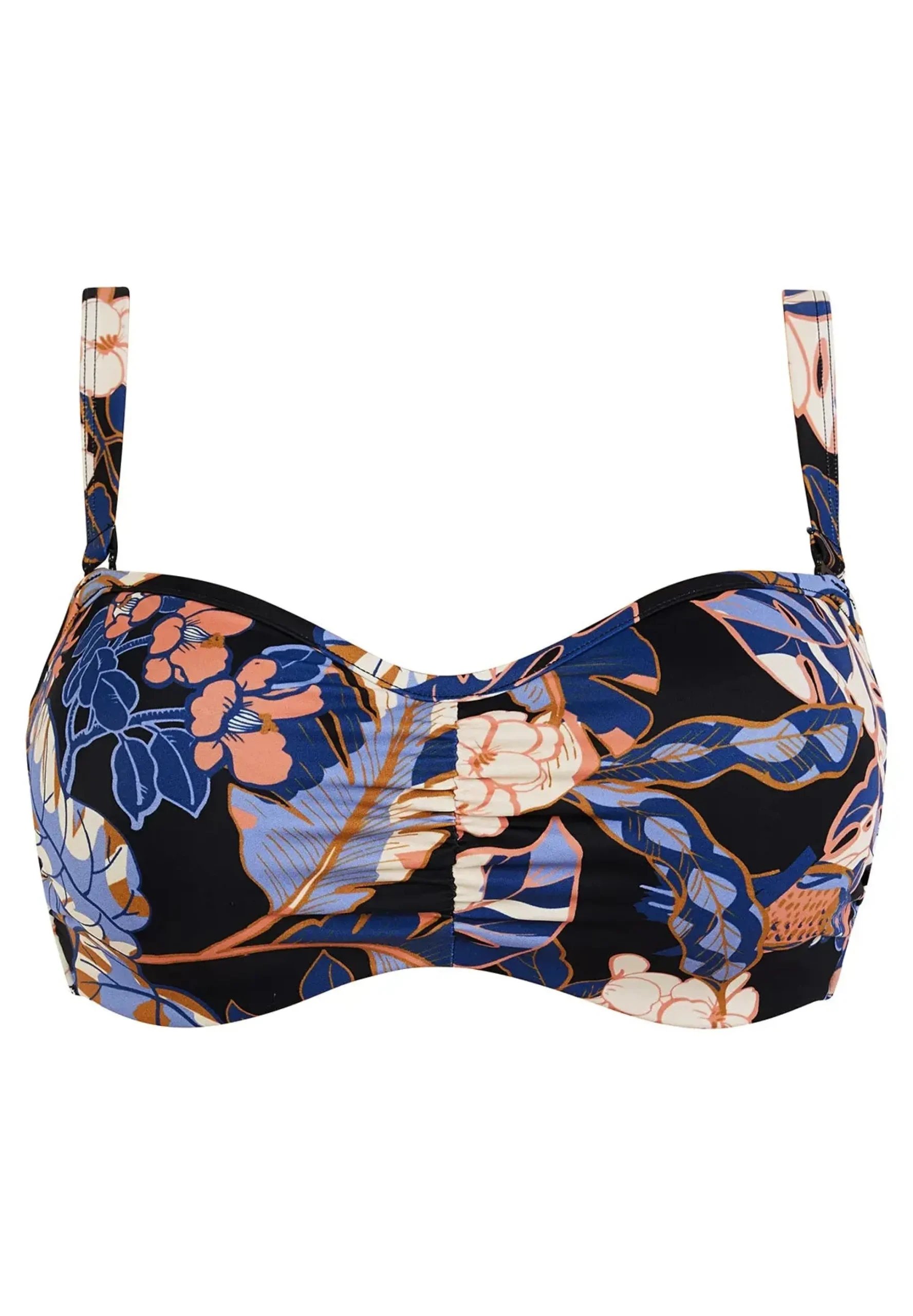 Underwired bandeau bikini top Fidji